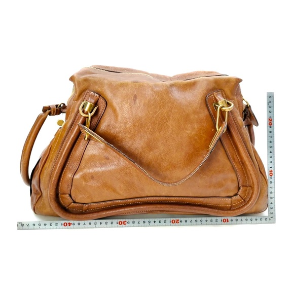 Chloe Paraty Brown Leather Satchel Handbag - Picture 2 of 9